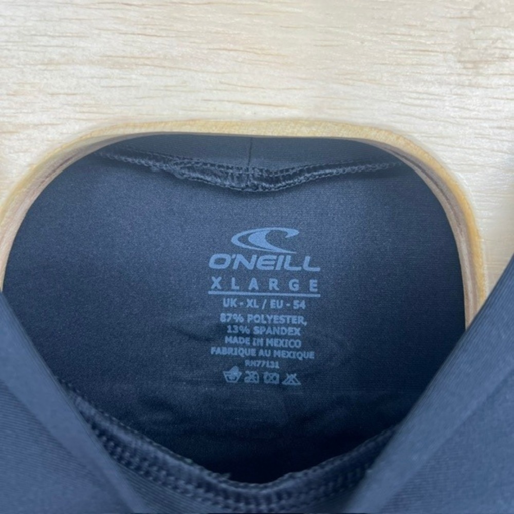 NWT ONeill Men's Basic Skins Long Sleeve Rash Guard Black UPF 50+ Sun Shirt XL - Picture 5 of 7